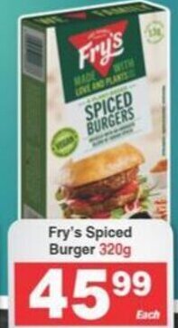 Fry's Spiced Burger 320g
