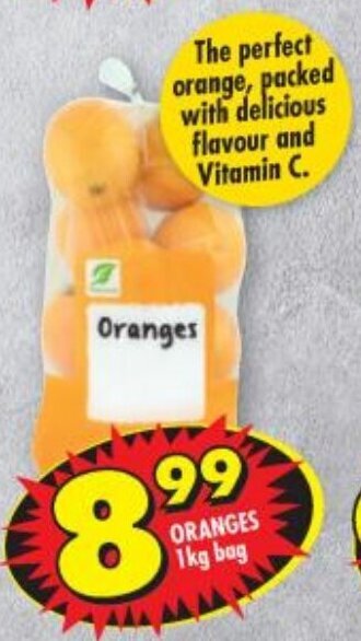 Shoprite ORANGES 1kg bag offer
