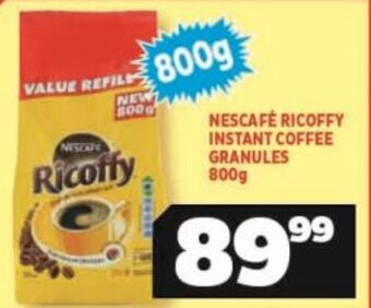Usave NESCAFÉ RICOFFY INSTANT COFFEE GRANULES 800g offer