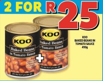 Usave КОО BAKED BEANS IN TOMATO SAUCE 410g offer