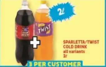 Usave SPARLETTA/TWIST COLD DRINK 2L offer