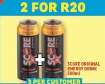 Usave SCORE ORIGINAL ENERGY DRINK 500ml offer