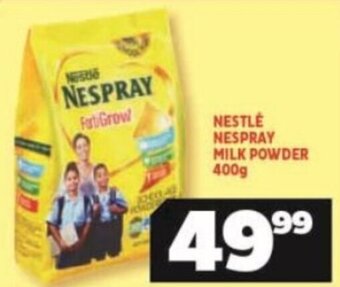 Usave NESTLÉ NESPRAY MILK POWDER 400g offer