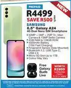 OK Furniture Samsung galaxy 6.5 a24 4g dual nano sim smartphone offer