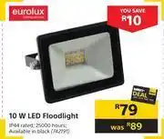 Builders Warehouse Eurolux 10w led floodlight offer