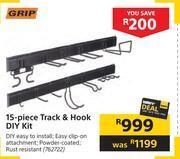 Builders Warehouse Grip 15 piece track & hook diy kit offer