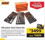 Builders Warehouse Grip 124 piece tool chest set offer