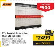 Builders Warehouse Grip 72 piece multifunction wall storage kit offer