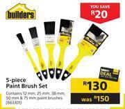 Builders Warehouse Builders 5 piece paint brush set offer