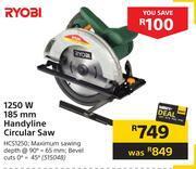Builders Warehouse Ryobi 1250w 185mm handyline circular saw offer