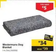 Builders Warehouse Westermans dog blanket 1m grey offer