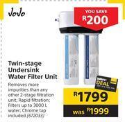 Builders Warehouse Jojo twin stage undersink water filter unit offer