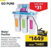 Builders Warehouse Go pure water purifier offer