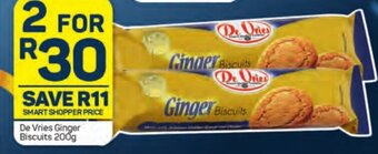 De Vries Ginger Biscuits 200g
