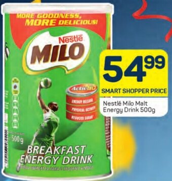 Pick n Pay Nestlé Milo Malt Energy Drink 500g offer