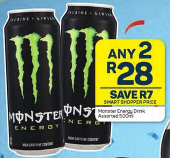 Pick n Pay Monster Energy Drink Assorted 500ml offer