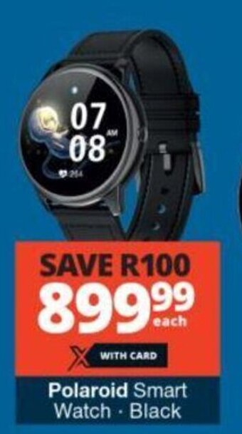 Checkers Polaroid Smart Watch Black offer