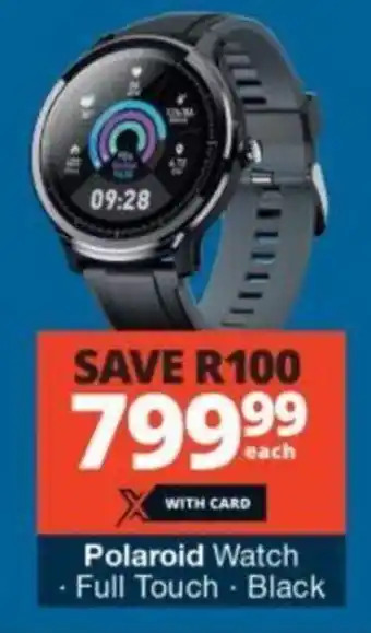 Checkers Polaroid Watch • Full Touch . Black offer