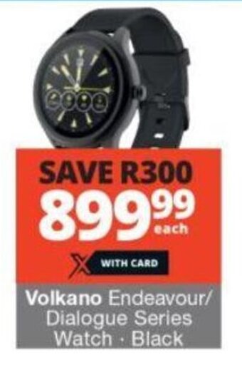 Checkers Volkano Endeavour/ Dialogue Series Watch Black offer