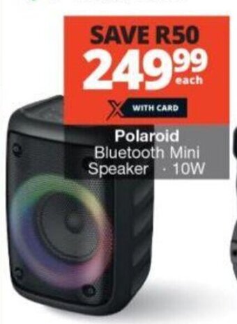 Checkers Polaroid Bluetooth Mini Speaker - 10W offer