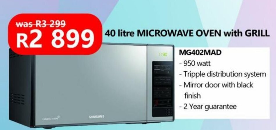 40 litre microwave price