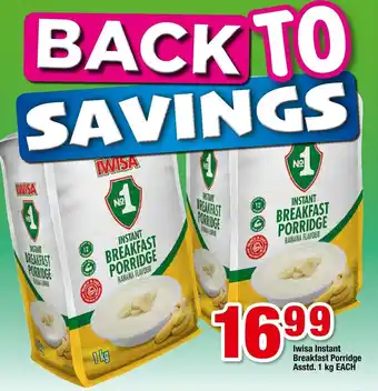 Oxford Freshmarket Iwisa Instant Breakfast Porridge 1kg offer