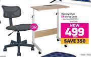 Game Harvey chair or verso desk-each offer