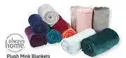 Game Always home plush mink blankets 125cm x 150cm-for 2 offer