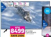 Game Samsung 58 cu7000 crystal uhd 4k tv offer