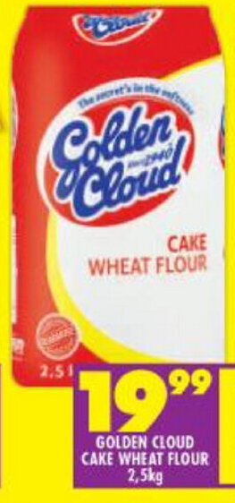 Shoprite Golden Cloud Cake Wheat Flour 2,5kg offer
