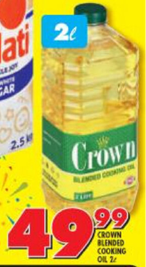 Shoprite Crown Blended Cooking Oil 2L offer