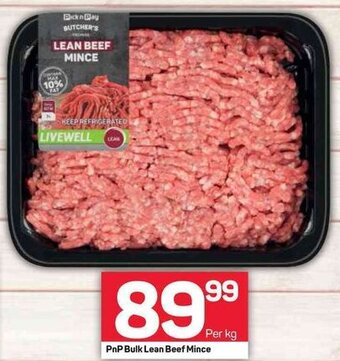 Pick n Pay PnP Bulk Lean Beef Mince offer