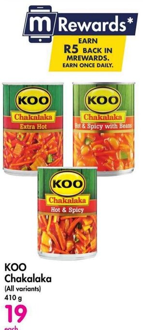 Makro KOO Chakalaka (All variants) 410 g offer