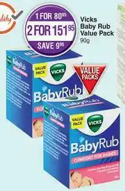 Dis-Chem Vicks Baby Rub Value Pack-90g offer