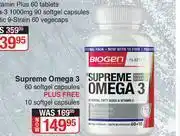 Dis-Chem Biogen Supreme Omega 3 60 Softgel Capsules Plus Free 10 Softgel Capsules offer