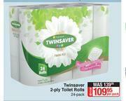 Dis-Chem Twinsaver 2 Ply Toilet Rolls 24 Pack-Per Pack offer