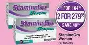 Dis-Chem StaminoGro Woman 30 Tablets-For 1 offer