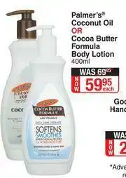 Palmer's Coconut Oil Or Cocoa Butter Formula Body Lotion 400ml-Each