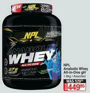 Dis-Chem NPL Anabolic Whey All-In-One gh Assorted-1.8Kg offer