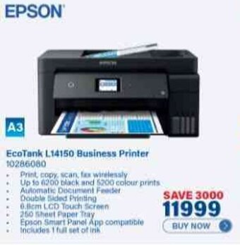 Incredible Connection EPSON EcoTank L14150 Business Printer offer