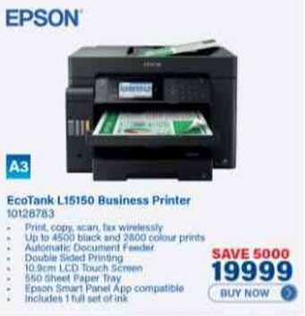 Incredible Connection EPSON EcoTank L15150 Business Printer offer