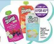 Dis-Chem Rhodes Squish 100% Fruit Puree Pounches (Assorted)-For 1 x 200g offer