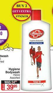 Dis-Chem Lifebuoy Hygiene Bodywash (Assorted)-750ml offer