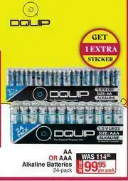 Dis-Chem Dquip AA Or AAA Alkaline Batteries-24's Per Pack offer