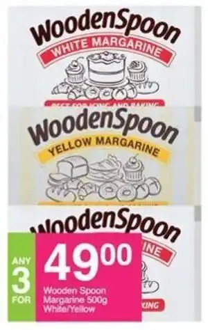 Save Hyper Wooden Spoon Margarine 500g White/Yellow offer