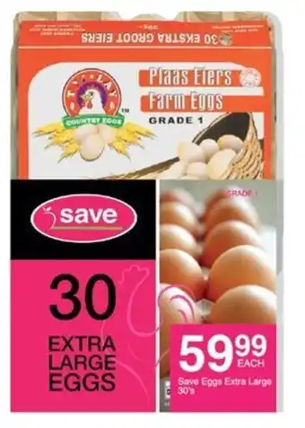 Save Hyper Save Eggs Extra Large 30's offer