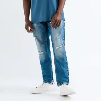 Markham Rj medium blue slim straight wash r&r jean offer