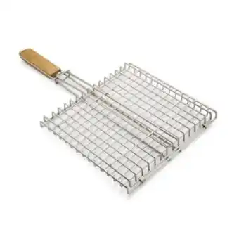 Gelmar Bbq grid, stainless steel with wooden handle offer