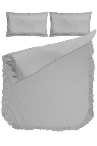 6 piece polyester frill comforter set