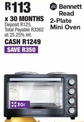 OK Furniture Bennett Read 2-Plate Mini Oven offer